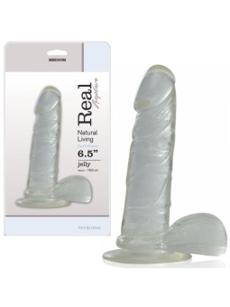 DILDO REAL RAPTURE EARTH FLAVOUR 6.5'' TRANSPARENTE