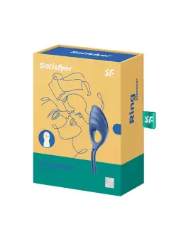 ANEL VIBRATÓRIO SWORDSMAN SATISFYER AZUL