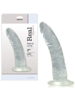 DILDO REAL RAPTURE EARTH FLAVOUR 7'' TRANSPARENTE