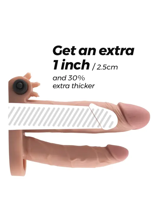 MANGA REALISTA PARA PÉNIS COM DILDO EXTRA GENERAL DICKOBI CRUSHIOUS