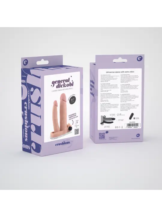 MANGA REALISTA PARA PÉNIS COM DILDO EXTRA GENERAL DICKOBI CRUSHIOUS