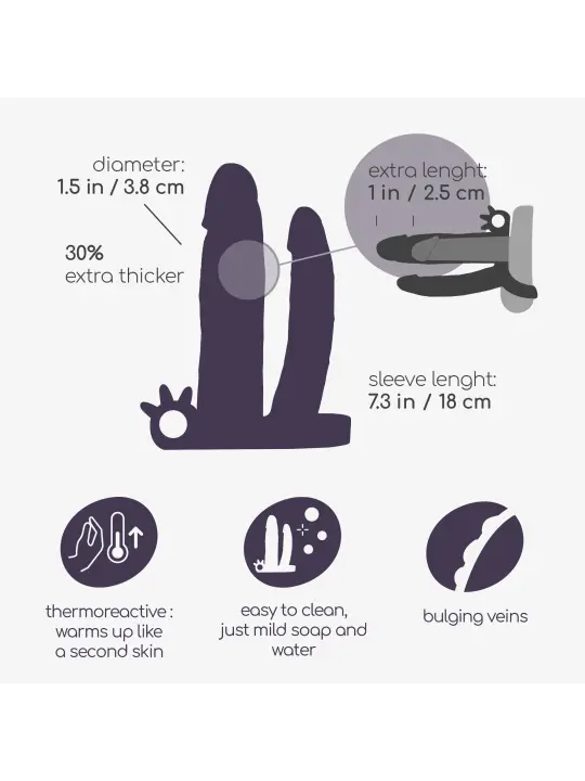 MANGA REALISTA PARA PÉNIS COM DILDO EXTRA GENERAL DICKOBI CRUSHIOUS