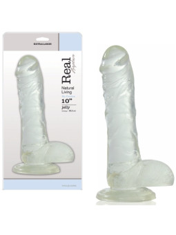 DILDO REAL RAPTURE SKY EMOTION 10'' TRANSPARENTE