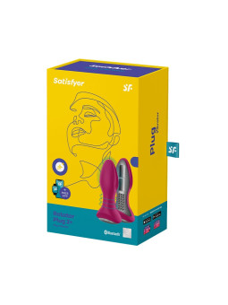 PLUG VIBRATÓRIO ROTATOR PLUG 2+ COM APP SATISFYER FUSCIA