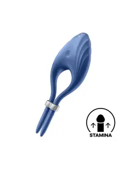 ANEL VIBRATÓRIO DUELIST SATISFYER AZUL