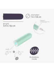 QUACKERS BALA VIBRATÓRIA RECARREGÁVEL POR USB VERDE MENTA CRUSHIOUS