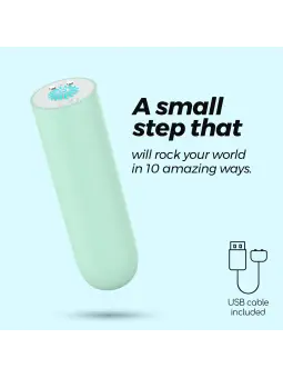 QUACKERS BALA VIBRATÓRIA RECARREGÁVEL POR USB VERDE MENTA CRUSHIOUS