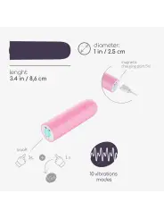 QUACKERS BALA VIBRATÓRIA RECARREGÁVEL POR USB ROSA CRUSHIOUS