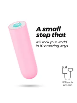 QUACKERS BALA VIBRATÓRIA RECARREGÁVEL POR USB ROSA CRUSHIOUS