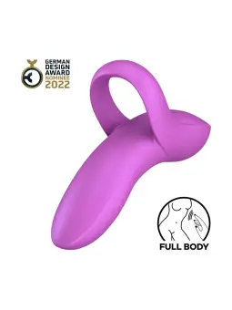 VIBRADOR DE DEDO BOLD LOVER SATISFYER ROXO