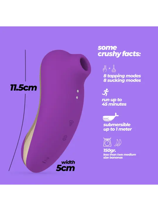 ESTIMULADOR DE CLITÓRIS SUPERNOVA CRUSHIOUS ROXO