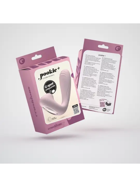ESTIMULADOR COM CONTROLO REMOTO POOKIE + CRUSHIOUS ROSA