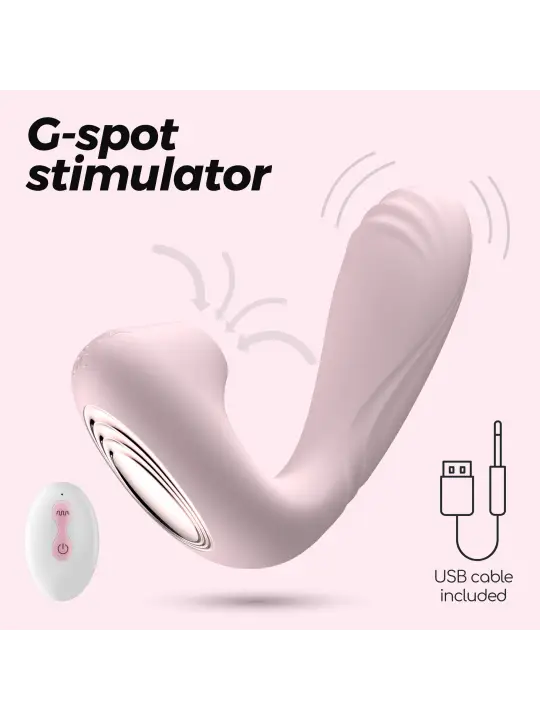 ESTIMULADOR COM CONTROLO REMOTO POOKIE + CRUSHIOUS ROSA