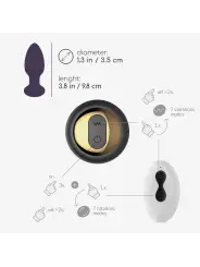 TWISTER PLUG ANAL ROTATIVO COM CONTROLO REMOTO CRUSHIOUS