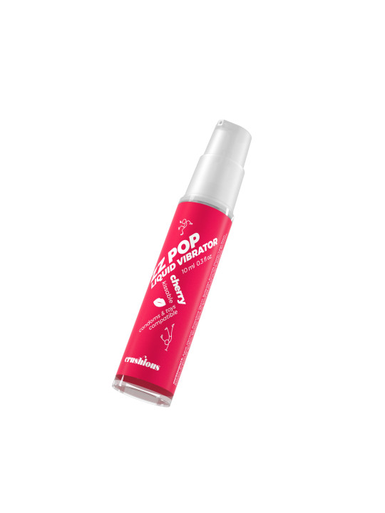 VIBRADOR LÍQUIDO ZZ POP COM AROMA CEREJA 10ML CRUSHIOUS
