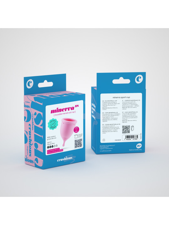 COPO MENSTRUAL MINERVA XS COM BOLSA CRUSHIOUS