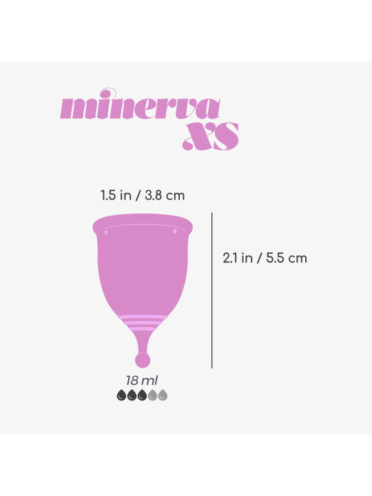 COPO MENSTRUAL MINERVA XS COM BOLSA CRUSHIOUS