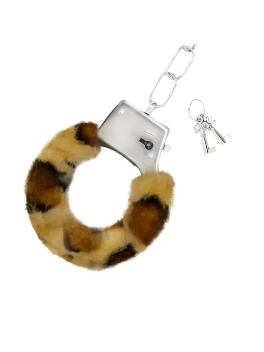 ALGEMAS DE PELUCHE LOVE CUFFS CRUSHIOUS LEOPARDO