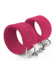 ALGEMAS DE VELCRO TOUGH LOVE COM CORRENTE DE 40CM EXTRA CRUSHIOUS ROSA