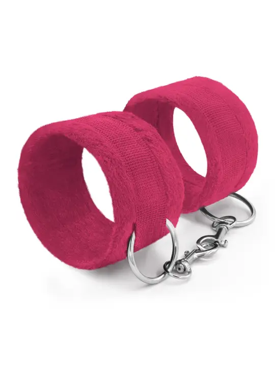 ALGEMAS DE VELCRO TOUGH LOVE COM CORRENTE DE 40CM EXTRA CRUSHIOUS ROSA
