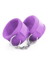 ALGEMAS DE VELCRO TOUGH LOVE COM CORRENTE DE 40CM EXTRA CRUSHIOUS ROXO
