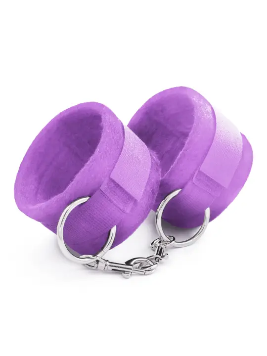 ALGEMAS DE VELCRO TOUGH LOVE COM CORRENTE DE 40CM EXTRA CRUSHIOUS ROXO