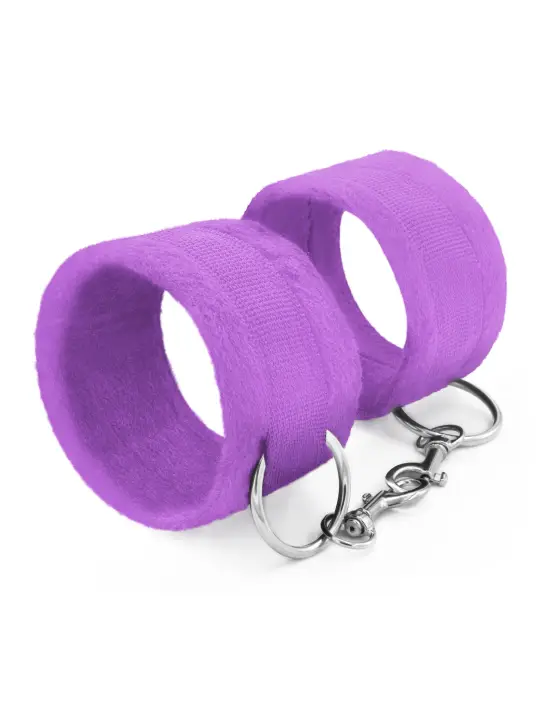 ALGEMAS DE VELCRO TOUGH LOVE COM CORRENTE DE 40CM EXTRA CRUSHIOUS ROXO