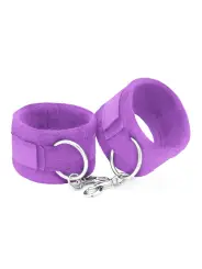 ALGEMAS DE VELCRO TOUGH LOVE COM CORRENTE DE 40CM EXTRA CRUSHIOUS ROXO