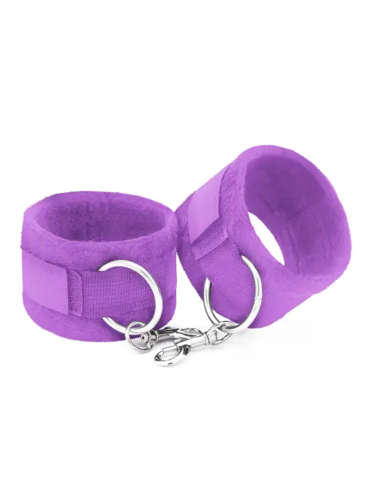 ALGEMAS DE VELCRO TOUGH LOVE COM CORRENTE DE 40CM EXTRA CRUSHIOUS ROXO