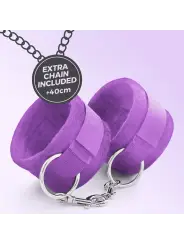 ALGEMAS DE VELCRO TOUGH LOVE COM CORRENTE DE 40CM EXTRA CRUSHIOUS ROXO