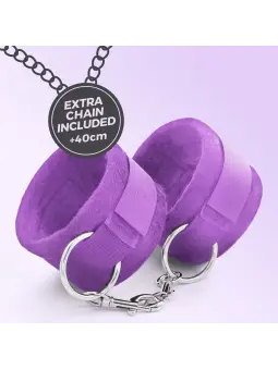ALGEMAS DE VELCRO TOUGH LOVE COM CORRENTE DE 40CM EXTRA CRUSHIOUS ROXO