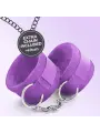ALGEMAS DE VELCRO TOUGH LOVE COM CORRENTE DE 40CM EXTRA CRUSHIOUS ROXO