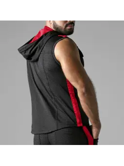 COLETE LOOK AT HARDER HOODY VERMELHO LOCKER GEAR