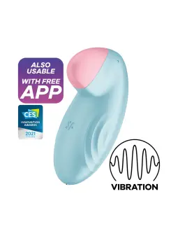 ESTIMULADOR TROPICAL TIP CONNECT APP AZUL SATISFYER