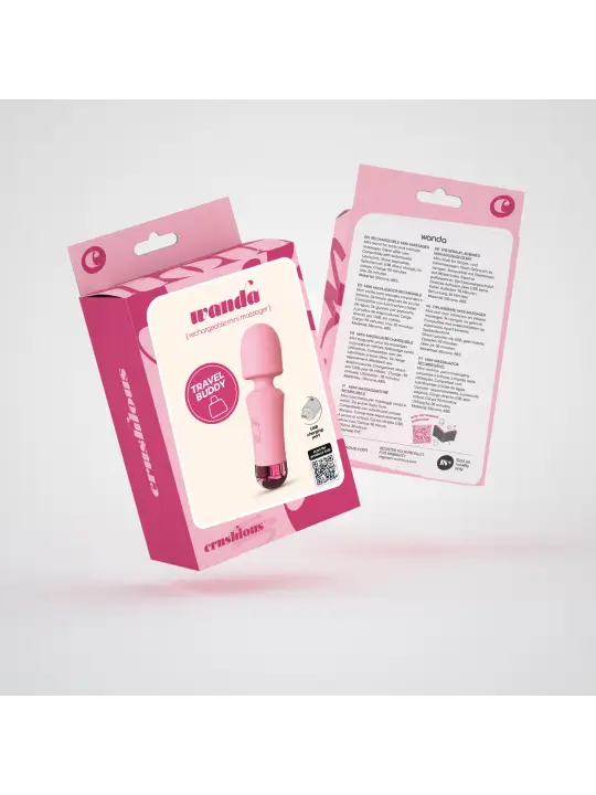 WANDA MINI VARINHA RECARREGÁVEL ROSA CRUSHIOUS