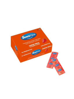 PRESERVATIVOS COM SABOR A MORANGO 144 UNIDADES SENSITEX