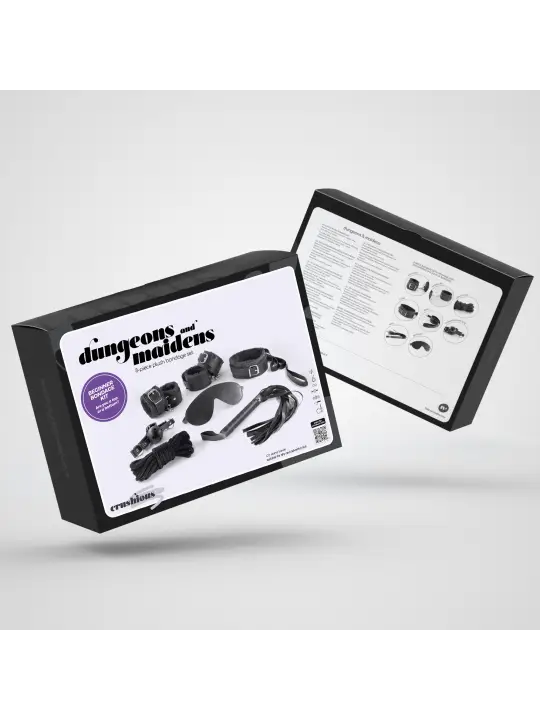 KIT BDSM DUNGEONS & MAIDENS PRETO CRUSHIOUS