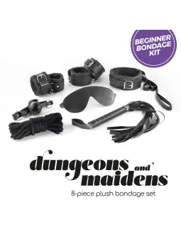 KIT BDSM DUNGEONS & MAIDENS PRETO CRUSHIOUS