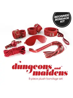 KIT BDSM DUNGEONS & MAIDENS VERMELHO CRUSHIOUS