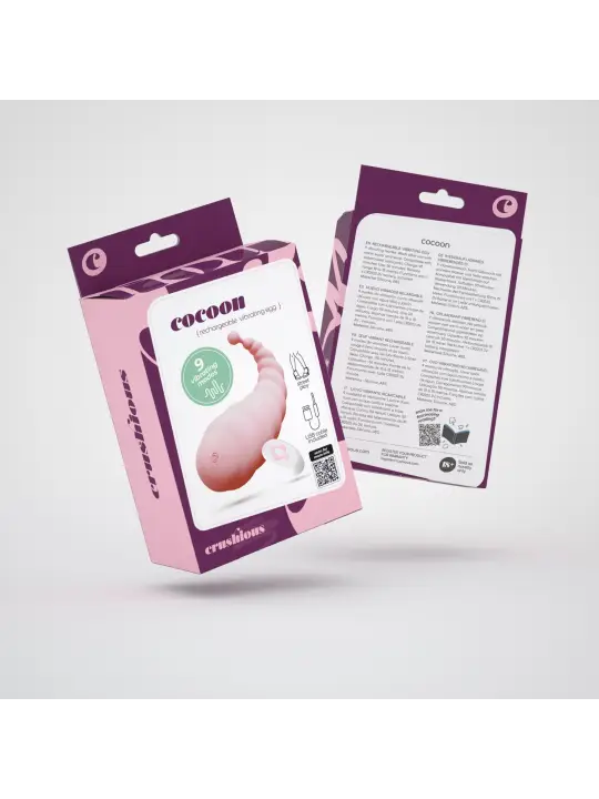 COCOON OVO VIBRATÓRIO RECARREGÁVEL COM COMANDO À DISTÂNCIA CRUSHIOUS ROSA