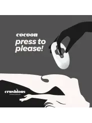 COCOON OVO VIBRATÓRIO RECARREGÁVEL COM COMANDO À DISTÂNCIA CRUSHIOUS PRETO
