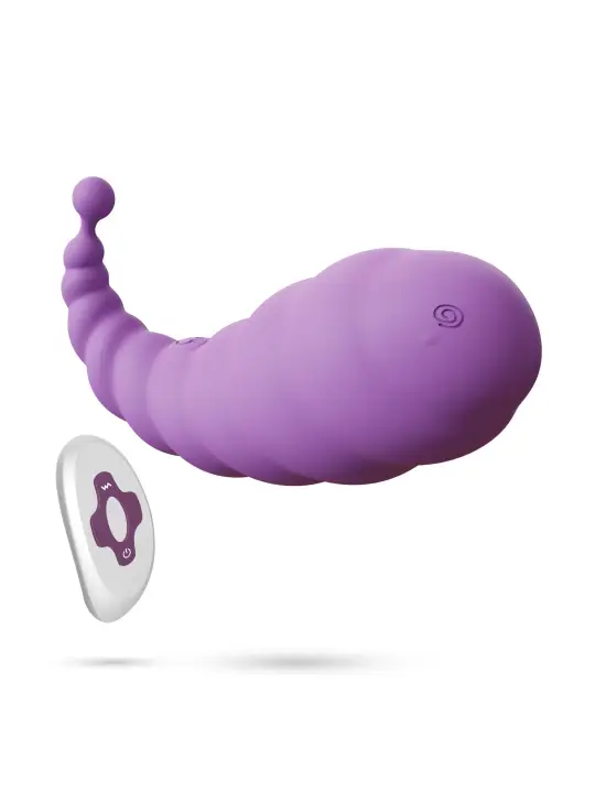 COCOON OVO VIBRATÓRIO RECARREGÁVEL COM COMANDO À DISTÂNCIA CRUSHIOUS ROXO