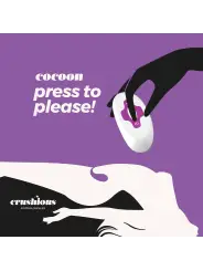 COCOON OVO VIBRATÓRIO RECARREGÁVEL COM COMANDO À DISTÂNCIA CRUSHIOUS ROXO