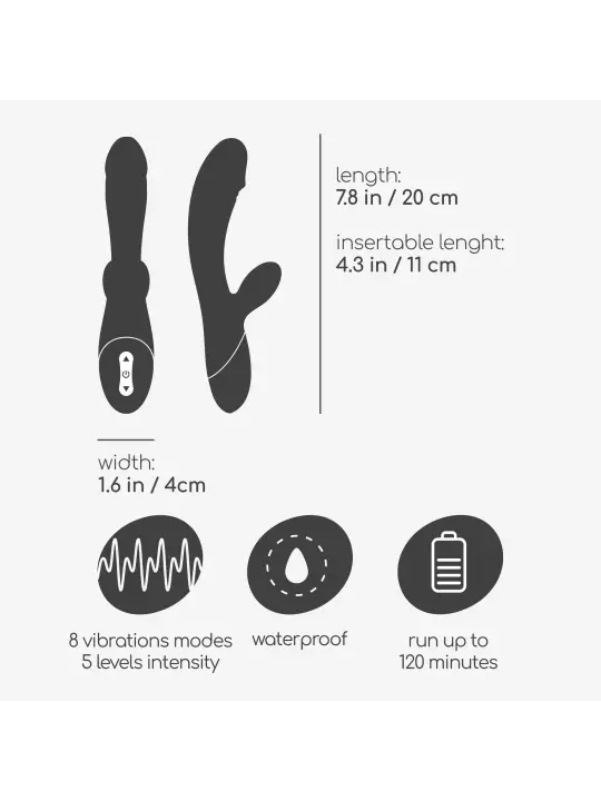 DARE DONG VIBRADOR COELHO RECARREGÁVEL CRUSHIOUS