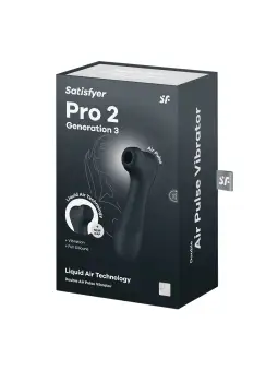 ESTIMULADOR PRO 2 GEN 3 SATISFYER PRETO