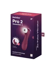 ESTIMULADOR PRO 2 GEN 3 SATISFYER VERMELHO TINTO