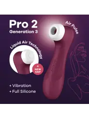 ESTIMULADOR PRO 2 GEN 3 SATISFYER VERMELHO TINTO
