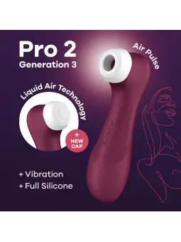 ESTIMULADOR PRO 2 GEN 3 SATISFYER VERMELHO TINTO