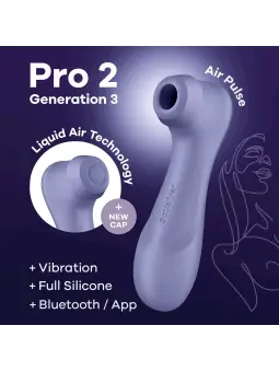 ESTIMULADOR PRO 2 GEN 3 SATISFYER COM CONNECT APP LILÁS