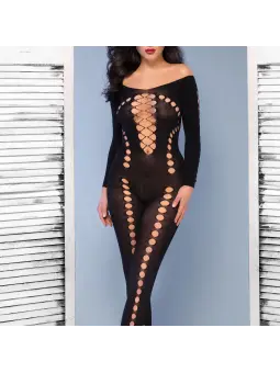 CATSUIT CR-4646 PRETO CHILIROSE